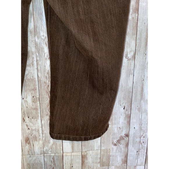 Chico's Platinum Series Cotton Brown Capris Denim Jeans Size 2 Cropped Pants (8) - Picture 7 of 11